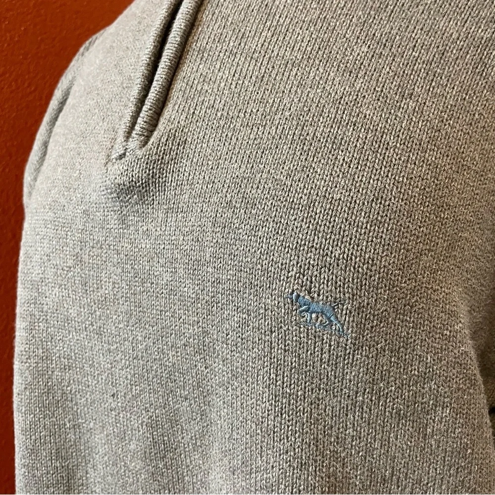 Rodd & Gunn Men’s Merrick Bay Quarter‎ Zip Almond Australian Cotton Sweater